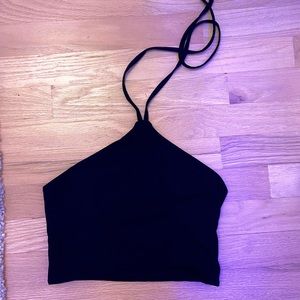 Subdued Black Halter Top Size S